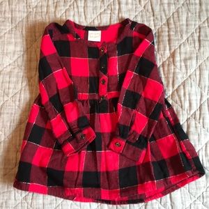 🎀Red flannel tunic🎀